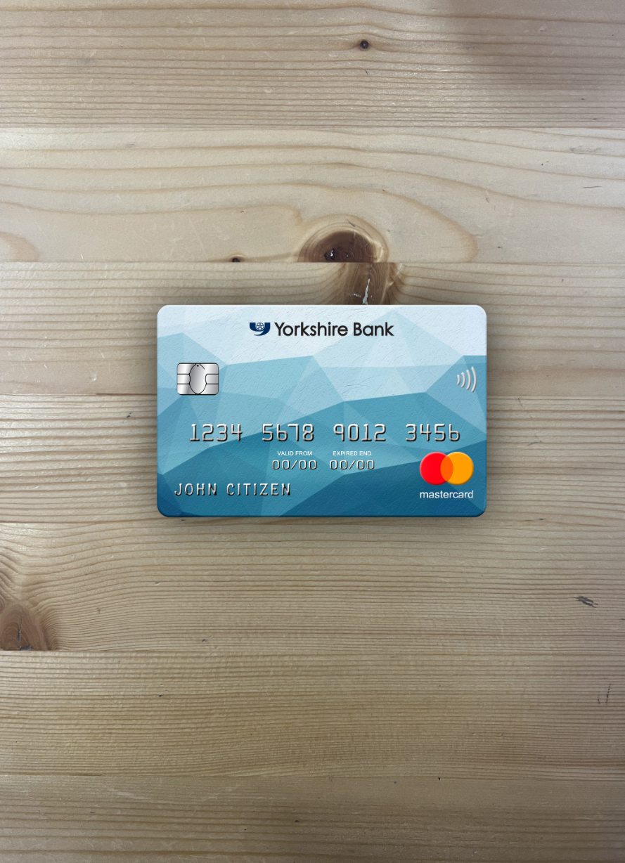 Download United Kingdom Yorkshire Bank mastercard photolook front Photoshop template
